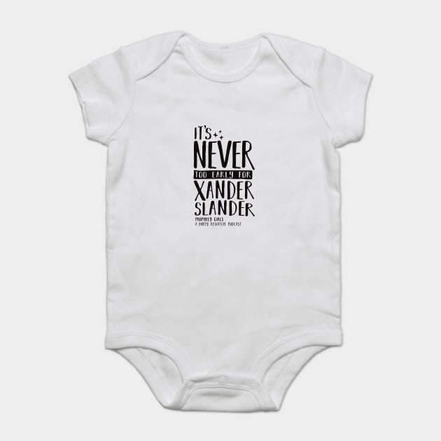 Xander Slander Baby Bodysuit by Prophecy Girls Podcast